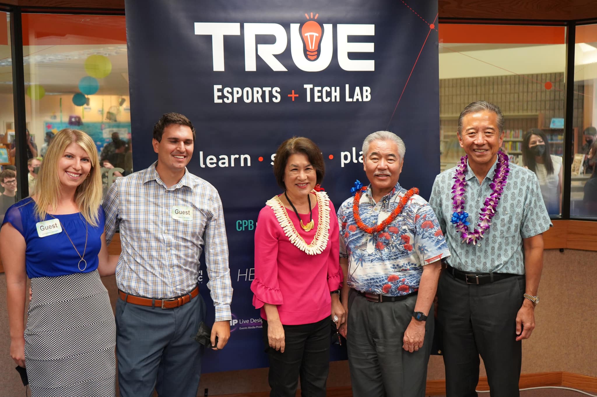 TRUE esports lab collaboration with GameDevHQ - CEO of Central Pacific Bank and Governor of Hawaii